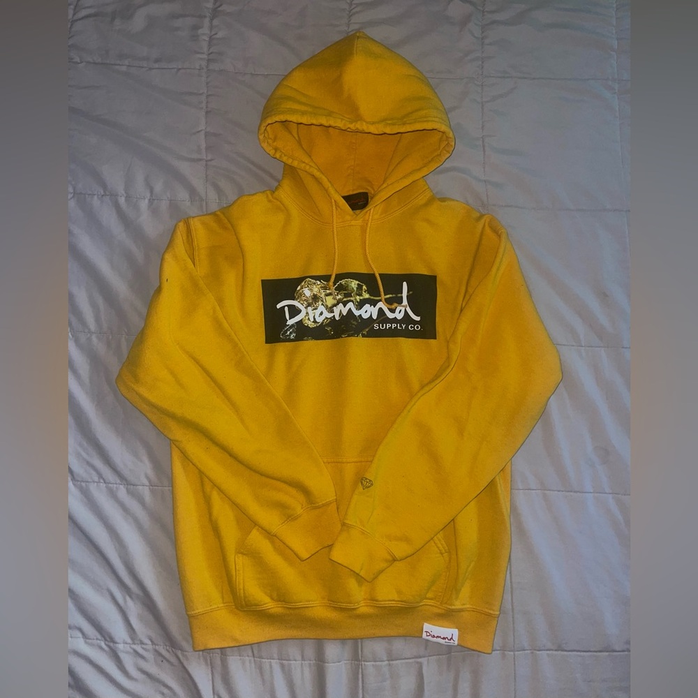 Medium yellow Diamond Co. Hoodie